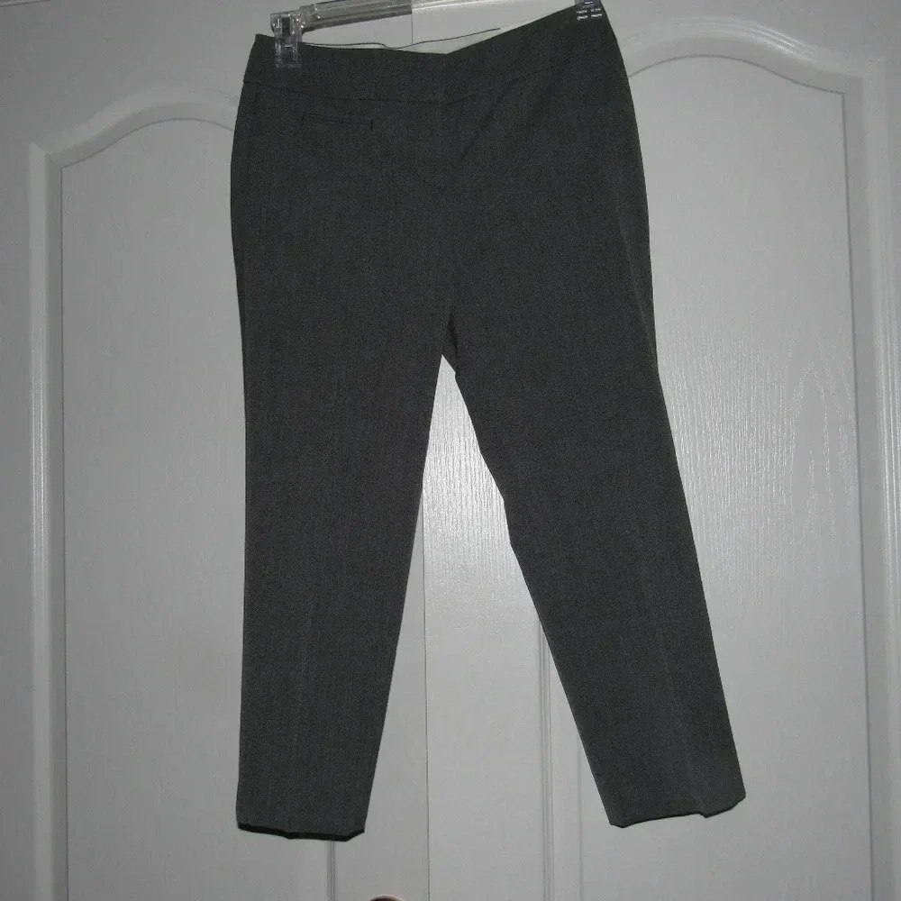 NWT Ann Taylor LOFT Marisa  Gray Ankle Pants Sz 4P